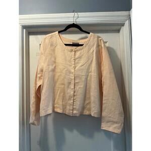 Eileen Fisher EUC 100% Linen 1 S/M (Small Medium) Top (skirt also Avbl)